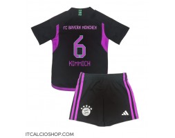Bayern Munich Joshua Kimmich #6 Seconda Maglia Bambino 2023-24 Manica Corta (+ Pantaloni corti)